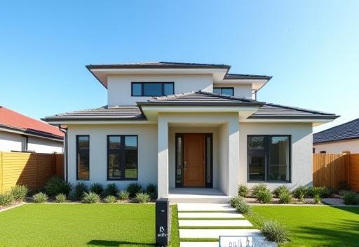 Photo of a newly built modern house